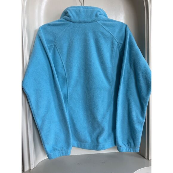 Columbia Full Zip Fleece Jacket Light Blue Size Small - Picture 6 of 6